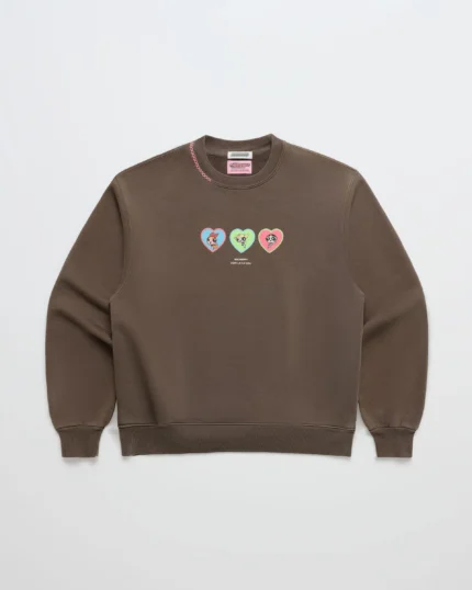 The Powerpuff Girls Three Hearts Madhappy Crewneck